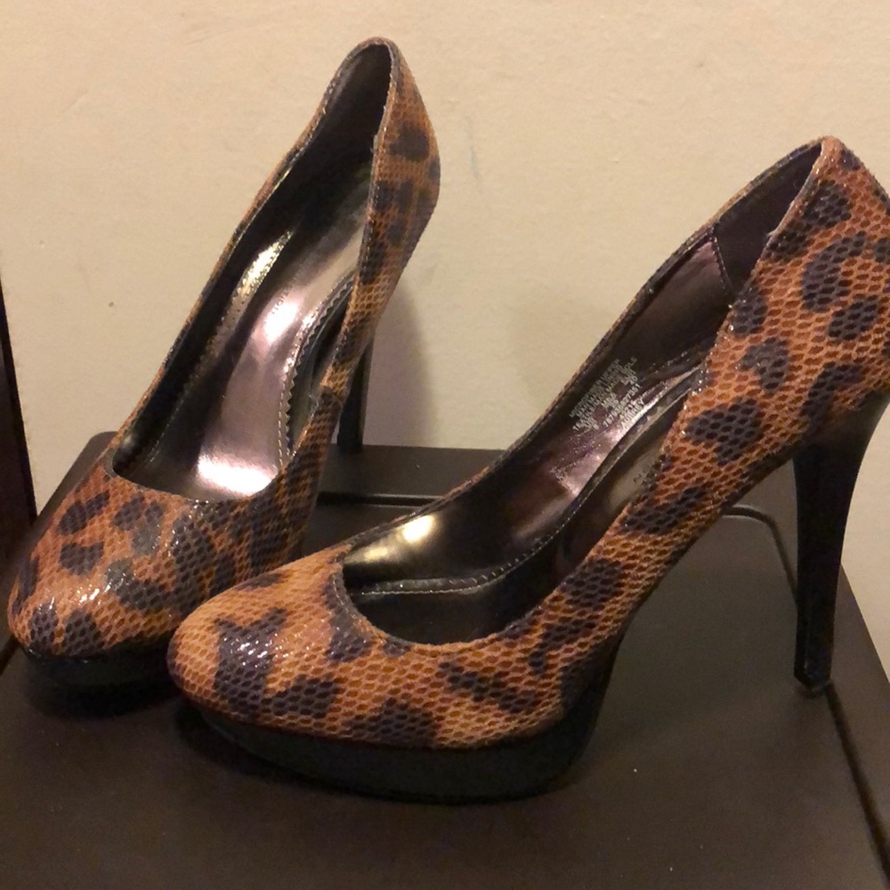 Leopard print heels